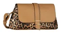 Gabor Sahar Flap Bag No Zip M Umhängetasche Tasche Mixed Leo hellbraun braun