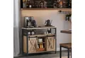 VASAGLE Sideboard Küchenschrank, Aufbewahrungsschrank, mit 2 Schiebetüren, 33 x 100 x 80 cm, verstellbare Ablagen