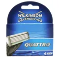 Wilkinson Rasierklingen Sword Quattro Plus Klingen Ersatzklingen 4 Stück