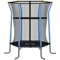 Homcom Kindertrampolin, Blau, Metall, Kunststoff, 163.5x163.5 cm, Outdoor Spielzeug