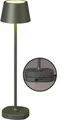 Northpoint Tischleuchte LED Akku Tischlampe mit Ladestation max. 45cm hoch warmweiße dimmbar