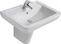 IS Waschtisch Eurovit Plus, 1 Hl.,m.Ül., 600x460x190mm, Weiß