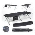 24MOVE® Feldbett Campingbett bis 180 kg In-und Outdoor Camping faltbar, inkl. Tragetasche für einfachen Transport