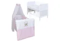 Baby-Delux Komplettbett Babybett Jack Komplettset, 10-tlg., Kinderbett 70x140 cm weiß, Bettset verschiedene Designs