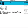 100er PACK(Stk)  000439920029050000 Sechskantmutter DIN 439 Form B BM 5 A 2