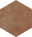 Feinsteinzeug Hexagon Folk Cotto 21,5 x 25 cm braun