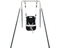 Metall Babyschaukel axi mit Sitz Anthrazit Metall grau