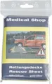 Holthaus Medical Rettungsdecke Medical Shop, L 2000 x B 1600 mm, aluminiumbedampfte Polyesterfolie, gold-silber 128404