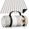 Picknickdecke 200x200 cm wasserabweisend + isoliert  Strandmatte gepolstert X...