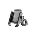 cellularline | Rider Steel - Universal | Smartphone-Lenkerhalterung aus Aluminium für Motorrad und Fahrrad - Universal für alle Handys - Schwarz