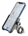 Cellularline Rider Steel - Universal Unterstützung Smartphone Alu Schwarz
