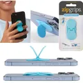zipgrips Blue Geometrical - 2 in 1 Handy-Griff & Aufsteller - Sicherer Griff...
