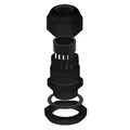 10x Kabelverschraubung M12 x 1,5 mm IP68 Kabel Verschraubung 3- 6,5 mm schwarz