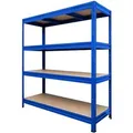 KARAT Weitspannregal Schwerlastregal Blau Traglast 1200 kg 200 x 150 x 60 cm