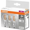 OSRAM 3x LED-Lampe E14 4W 470lm 4000K Neutralweiß