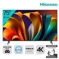 Hisense 75 Zoll Fernseher 4K UHD Smart-TV HDR Sprachassistent Game Alexa 75E6NT