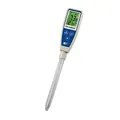 TFA Dostmann PH Check G pH-Messgerät, 31.3002.06, mit fest angeschlossener Glaselektrode, IP65 spritzwassergeschützt, 1-3 Punkt Kalibrierung möglich, digital, blau