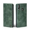 Handy Hülle für Samsung Galaxy A20e Klapp Magnet Smartphone Cover Case Grün