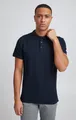 11 Project PROrson Herren Poloshirt Polohemd T-Shirt mit Grandad Ausschnitt und Knopfleiste