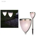 2 LED Solarleuchten Pathlight, Solarlampe Gartenleuchte Edelstahl SOLAR Leuchte