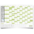 XXL Jahresplaner 2026 gefaltet – Wandkalender DIN A0 (118,8 x 84 cm) mit Feiertagen & Schulferien – großer Kalender für Büro & Zuhause – stabile Qualität auf 135g Papier – von Kalenderoutlet