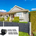 35M PVC Zaunfolie Anthrazit Sichtschutz Rolle blickdicht Doppelstabmatten Zaun