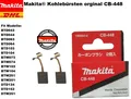 Makita Kohlebürsten orginal  CB-448 Makita DHP482 DDF482 DTD152 DTW251 196854-2⭐