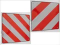 Italien + Spanien beidseitig Alu Warntafel reflektierend 50 x 50 cm 010711Lg NEU