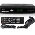 hd-line Tempo 4000 A DVBT2 Receiver Full HD 1080P 4K für TV (HEVC/H.265 HDMI SCART, USB 2.0, DVBT-2, DVB-T2, DVB T2, DVBT 2), Reciver, Resiver, Empfänger, Schwarz, tmp4000