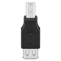Goobay USB 2.0 Hi-Speed Adapter, USB 2.0-Buchse (Typ A) (Mini USB-B, USB-A) (7300014)