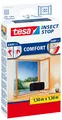 tesa Fliegengitter Comfort Klettband für Fenster 1,3 m : 1,3 m, anthrazit 55396