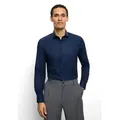 OLYMP Langarmhemd Level 5 Businesshemd, body fit, Royal-Kentkragen, unifarben blau 40