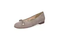 Ara Ara Damen Leder Ballerina taupe Samt Ballerina