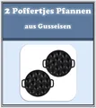 2x Poffertjespfanne Förtchenpfanne Pfannkuchen Pfanne Augenpfanne Poffertjes