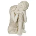 Relaxdays Buddha Figur 61 cm Creme