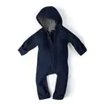Ehrenkind® WALKOVERALL | Baby Wollwalk-Overalls aus Natur Schurwolle mit Reißverschluss | Walk Wolle Woll-Anzug für Kleinkind und Baby | Blau Gr. 62/68
