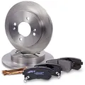 2x Bremsscheibe Voll Ø234mm + Bremsbeläge Bremsklötze hinten