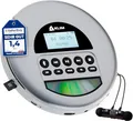 KLIM Nomad CD Player Bluetooth - Tragbarer CD-Player Discman mit langlebigem Akku - Inklusive Kopfhörer - CD-R, CD-RW, MP3 - Mit TF-Reader, Radio FM - Ideal für Autos - Portable Diskman