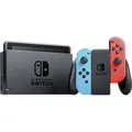 Nintendo Switch, Farbe: Neon-Rot/Neon-Blau, Speicher: 32 GB - Blau/Rot