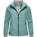 Ragwear Outdoorjacke Apola Wasserdichte Damen Übergangsjacke mit hohem Kragen grün L (40)