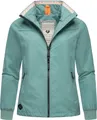 Ragwear Damen Übergangsjacke leichte wasserdichte Jacke kurz mit hohem Stehkragen Apola YOUMODO Ocean Green Gr. L