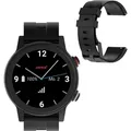 James R9 Seniorenuhr Gesundheitsuhr Fitnessuhr Notrufuhr mit SOS Knopf - Schwarz