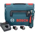Bosch Professional GWB 12V-10 Akku Winkelbohrmaschine 12 V + 2x Akku 2,0 Ah + Ladegerät + L-Boxx ( 0601390908 )