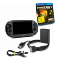 PS Vita Konsole Slim 2016 #61A + Ladekabel + Spiel Minecraft - Psvita Edition