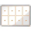 Nobo 1902579 Premium Plus aussen 8 x A4 Metall Schaukasten