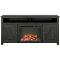 Mid.you Lowboard Farmington, Schwarz, Metall, Holzwerkstoff, Holz, 151x40x75 cm, stehend, Wohnzimmer, Wohnwände, Lowboards, Lowboards stehend