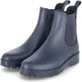 Kaerlek Damen Chelsea Boots Gummistiefel Dunkelblau Wechselfußbett Größe: 38 - Blau - 38