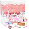 BRUBAKER Adventskalender XXL Beauty Weihnachtskalender 2024 - Städte Wahrzeichen - Körperpflege (Pflege Produkte & Spa Accessoires, 24-tlg), Wellness Kalender Weihnachten für Frauen und Mädchen - Rosa