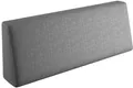 sunnypillow Palettenkissen für Gartenmöbel - Rückenkissen 120x40x20/10cm - Rückenpolster für Bett und Sofa - Palettenpolster, Gartenpolster für Palettenmöbel - Lounge Kissen mit abnehmbarem Bezug Grau