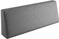 sunnypillow Rückenkissen Palettenkissen mit abnehmbarem Bezug Rückenkissen 120x40x20/10cm, Grau